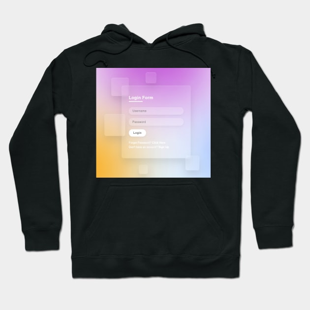 HTML CSS Colorful Login Screen Hoodie by starcraft542